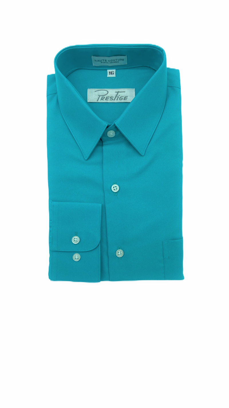 Camisa Lisa Juvenil Mod 102 Turquoise