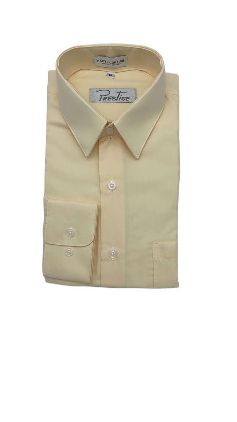 Camisa Lisa Juvenil Mod 102 Beige