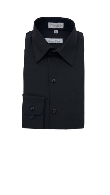 Camisa Lisa de Niño Mod 101 Negro