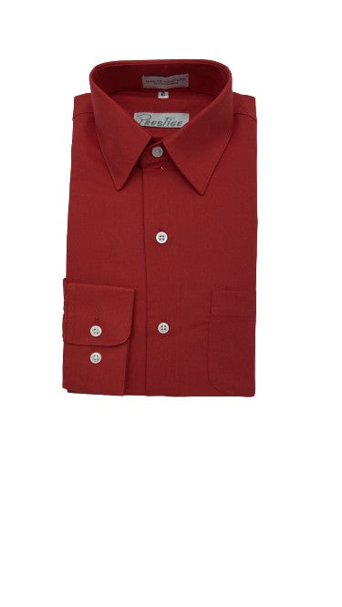 Camisa Lisa de Niño Mod 101 Rojo