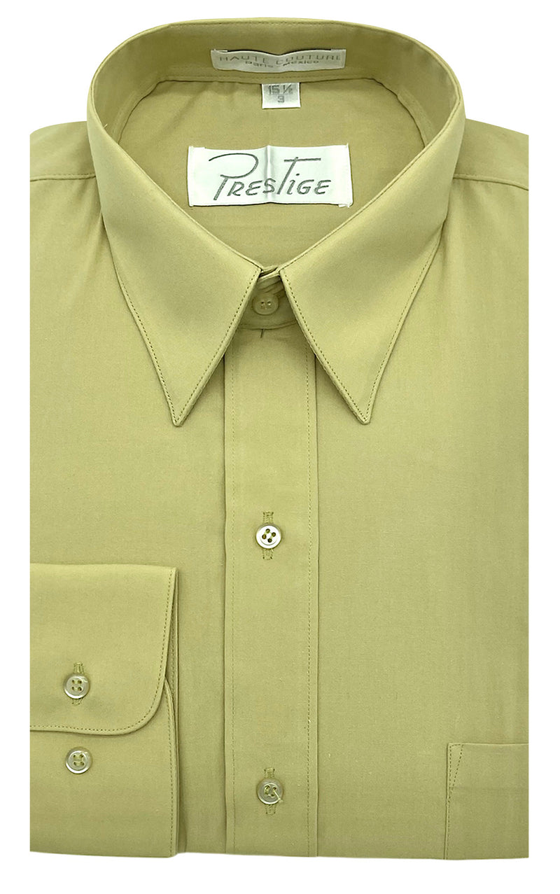 Smooth Shirt Mod 100 Cotton 100% Mustard Clearance