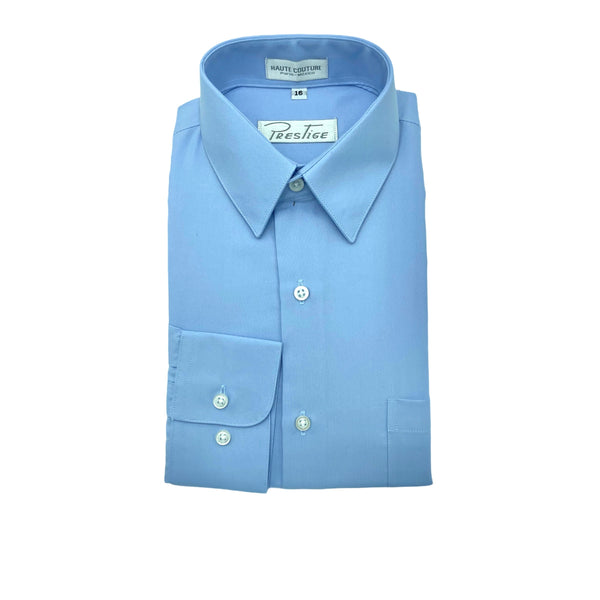 Camisa Lisa Juvenil Mod 102 Azul Violeta