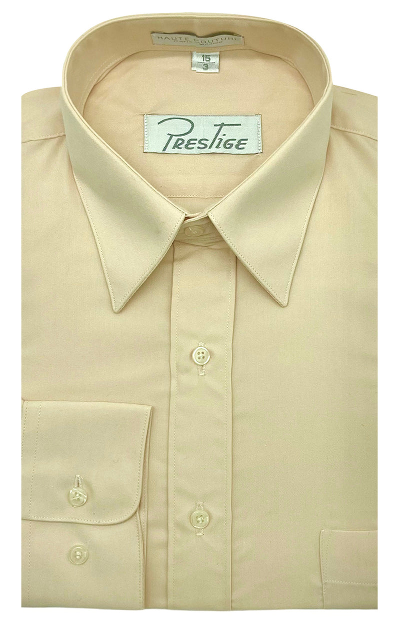 Smooth Shirt Mod 100 Cotton 100% Beige Clearance